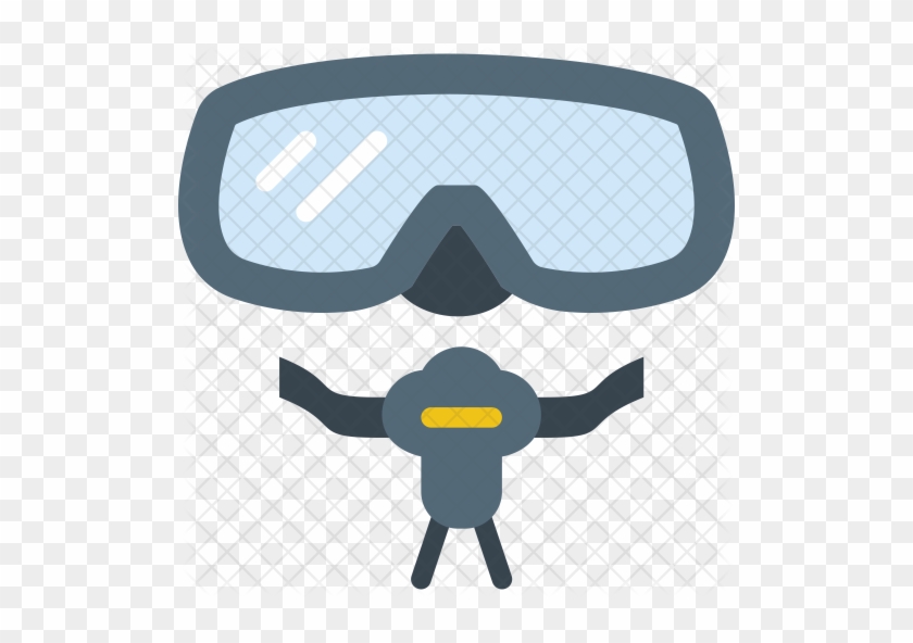 Scuba Icon - Cartoon Scuba Diving Mask #692437