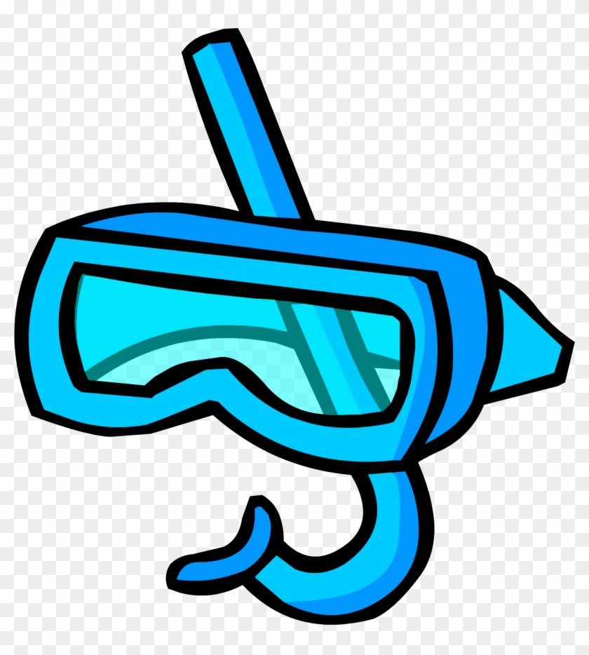 Blue Snorkel - Goggles Club Penguin #692500