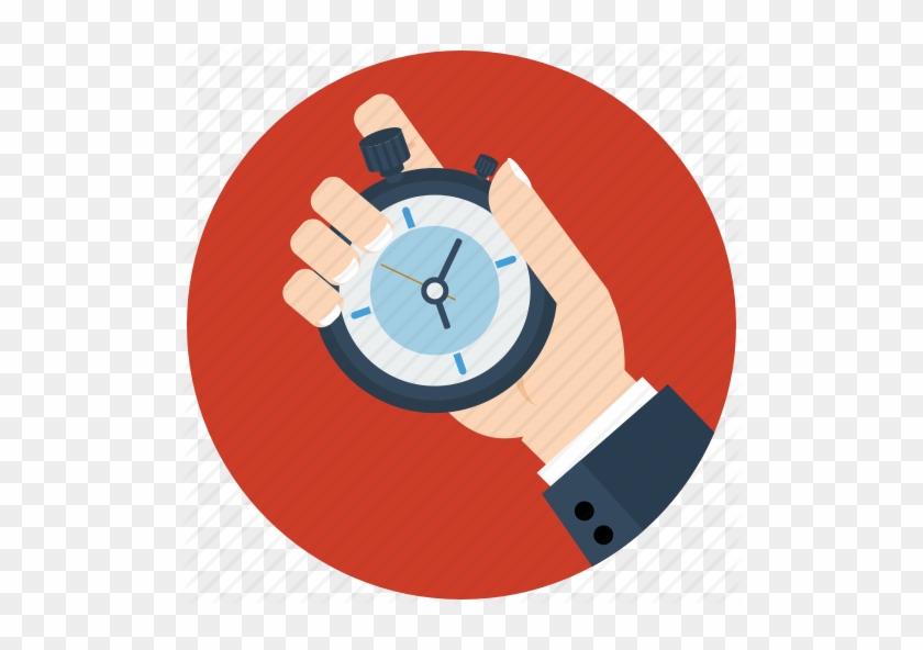 Clock Icon Vector Retro Flat Design Stock Vector - Time Flat Icon Png #692548