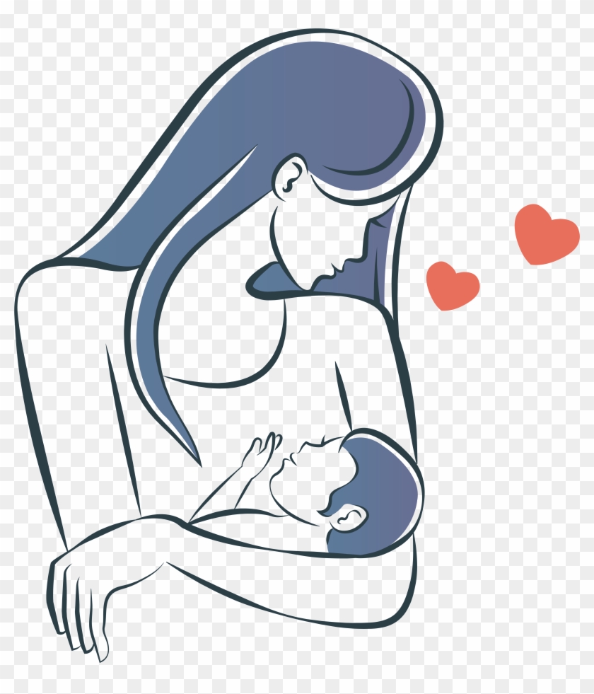 Mother Infant Child Illustration - Mother Infant Child Illustration #692605