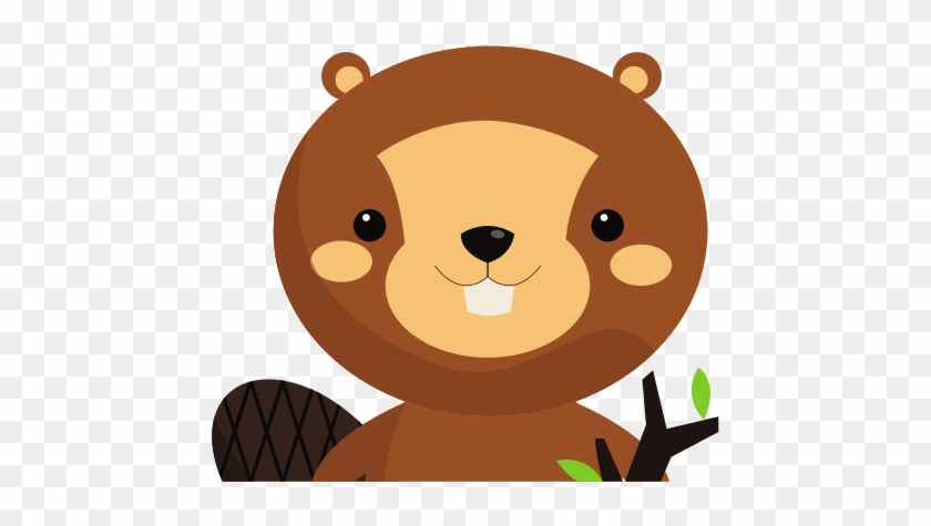 Cute Beaver Cartoon - Castor Animado #692625