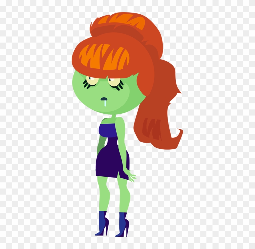 Girl Cartoon Zombie - Cartoon #692782