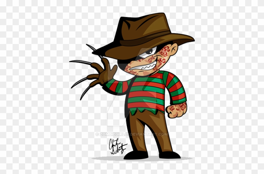 Chibi Freddy By Zombiegirl01 - Freddy Krueger Chibi Png #692814