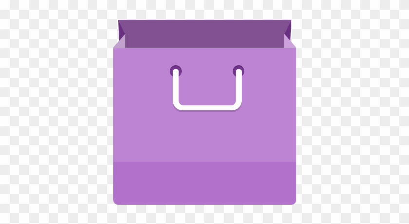 Purple Shopping Bag Clip Art Png - Mobile App #692955