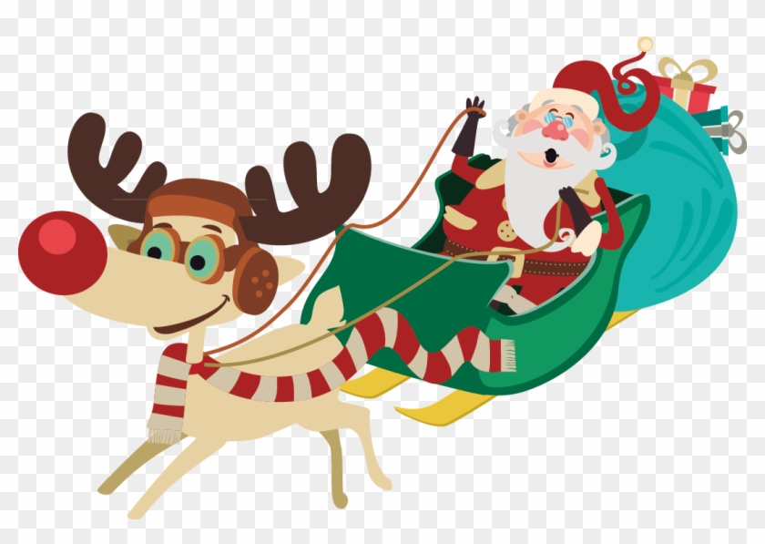 Santa Claus Sled Scalable Vector Graphics Icon - Santa Claus Sled Scalable Vector Graphics Icon #693108