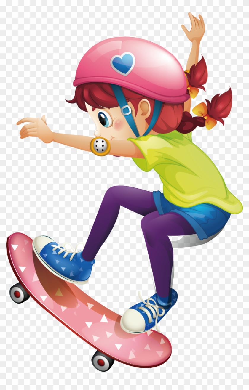 Skateboarding Clip Art - Skateboard Cartoon Png - Free Transparent PNG  Clipart Images Download