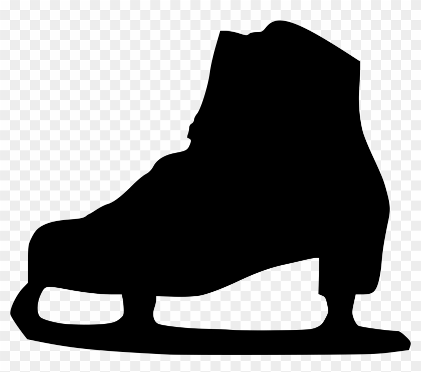 File - Blackskate - Svg - Clip Art Ice Skate #693258