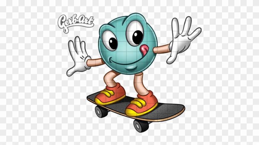 Smiley-skateboard - Smiley #693293