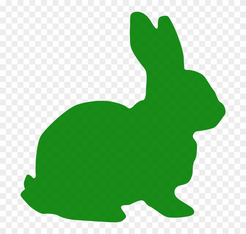 Magic Bunny Cliparts 26, Buy Clip Art - Green Bunny Silhouette #693307