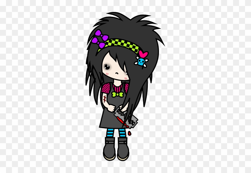 Crochet - Niña Emo Dibujos #693563