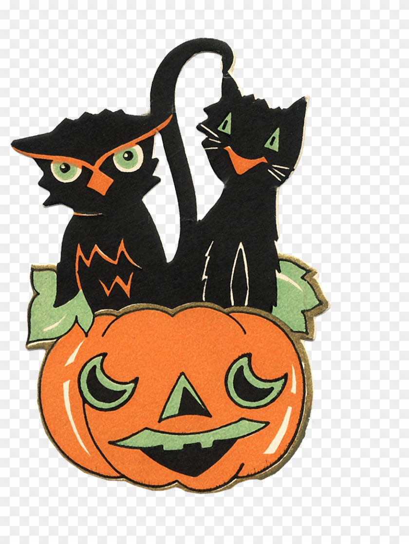 Vintage Halloween Clipart - Cat #693586