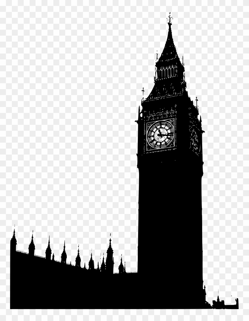 Clip Art Details - London Big Ben Silhouette #693650