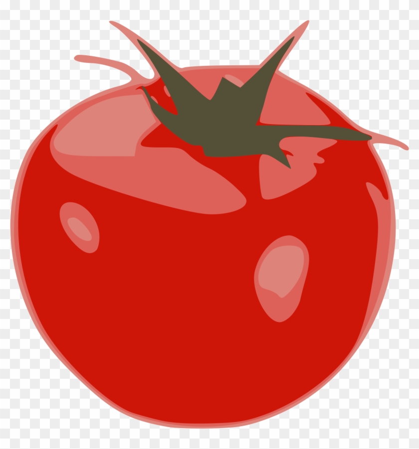 Free Tomato Slice Clip Art - Tomato Drawing Png #693657