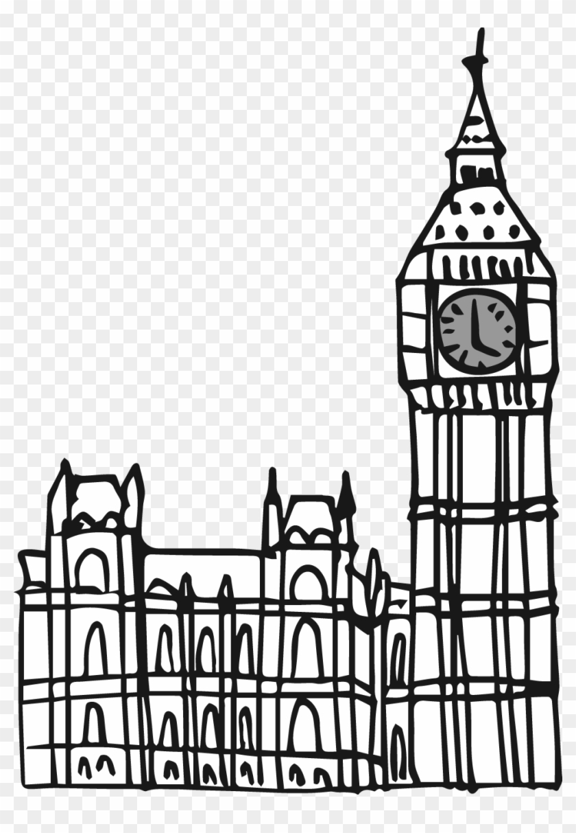 Big Ben England Drawing Euclidean Vector - Inglaterra Em Desenho Png #693672