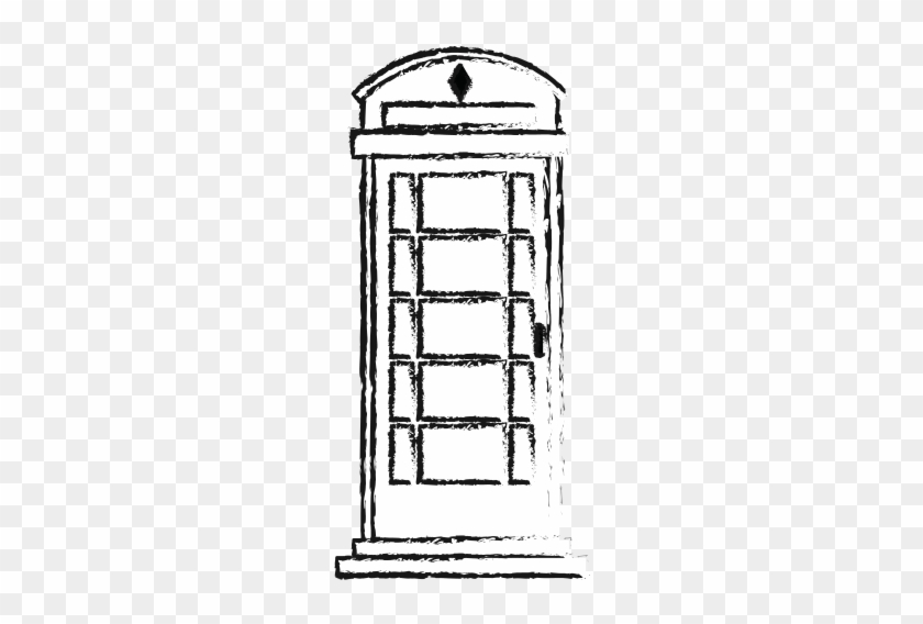 Big Ben London Black Silhouette Vector Illustration - Telephone Booth #693789