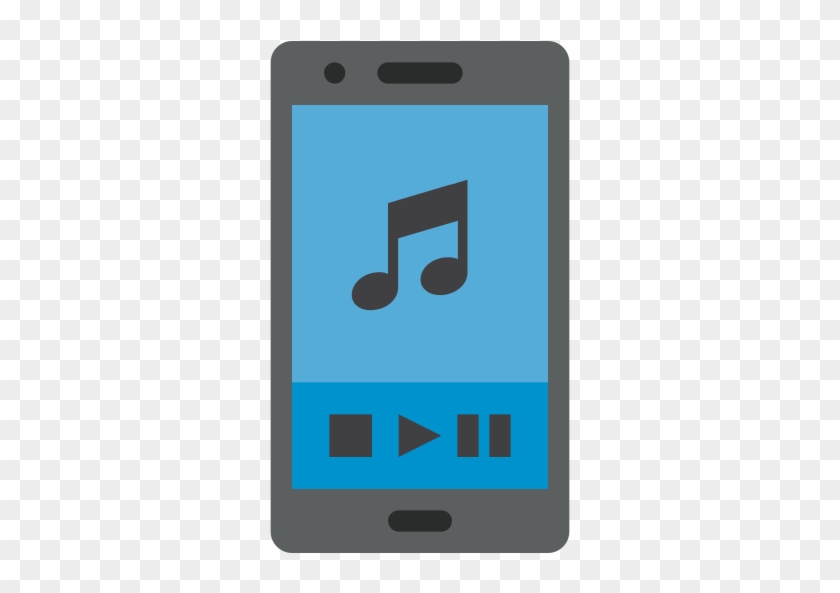 Listening, To, Music, Mobile, Phone, Smartphone Icon - Mobile Png Music #693849