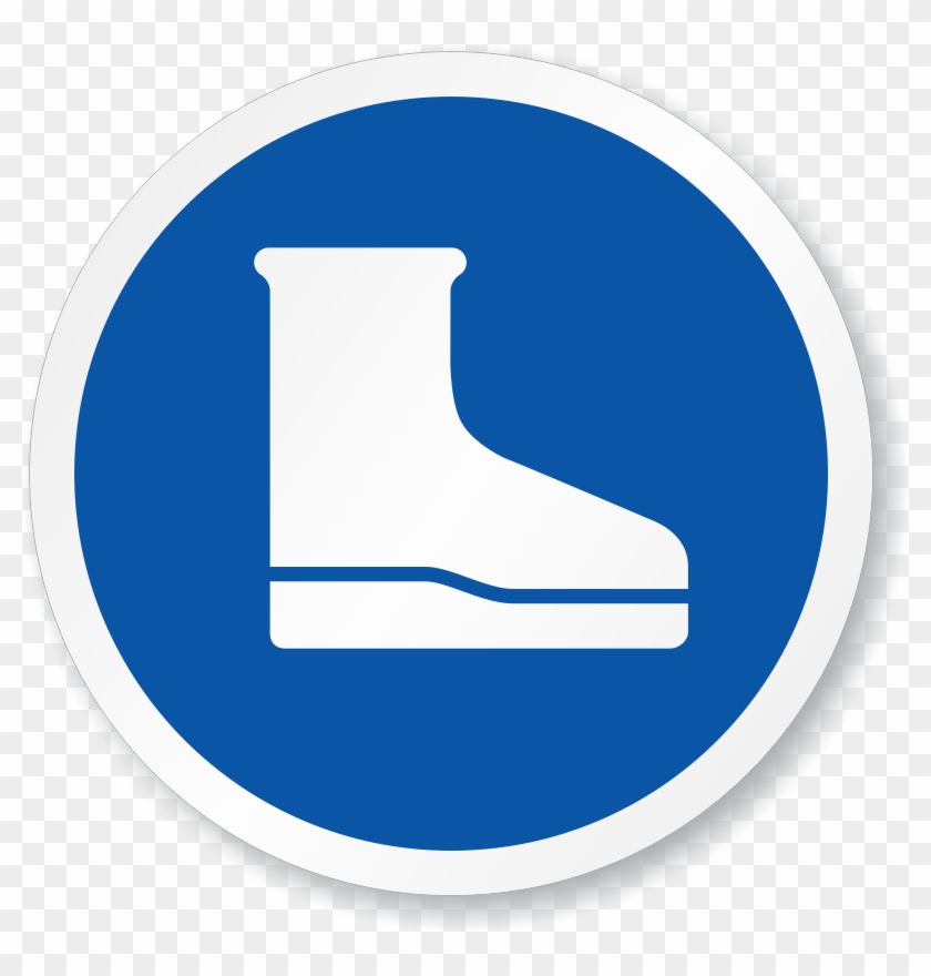 Zoom - Buy - Safety Shoes Sign Vector #693901