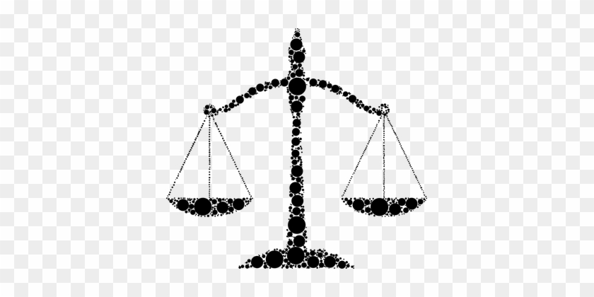 Justice, Scales, Law, Silhouette, Art - Merchant Of Venice Clipart #693937