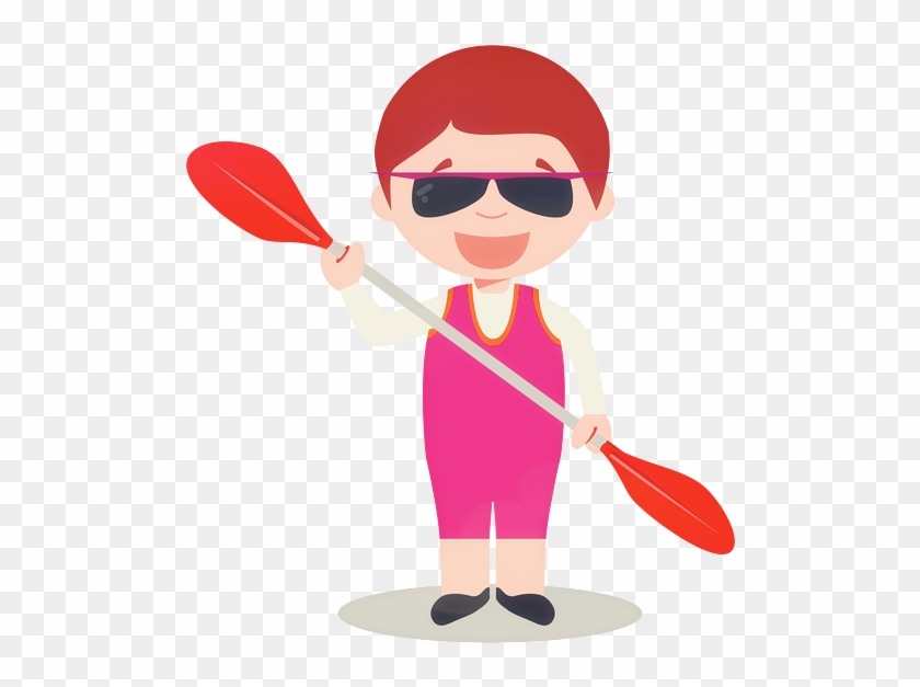 Rowing Canoe Sprint Illustration - Rowing Canoe Sprint Illustration #694042