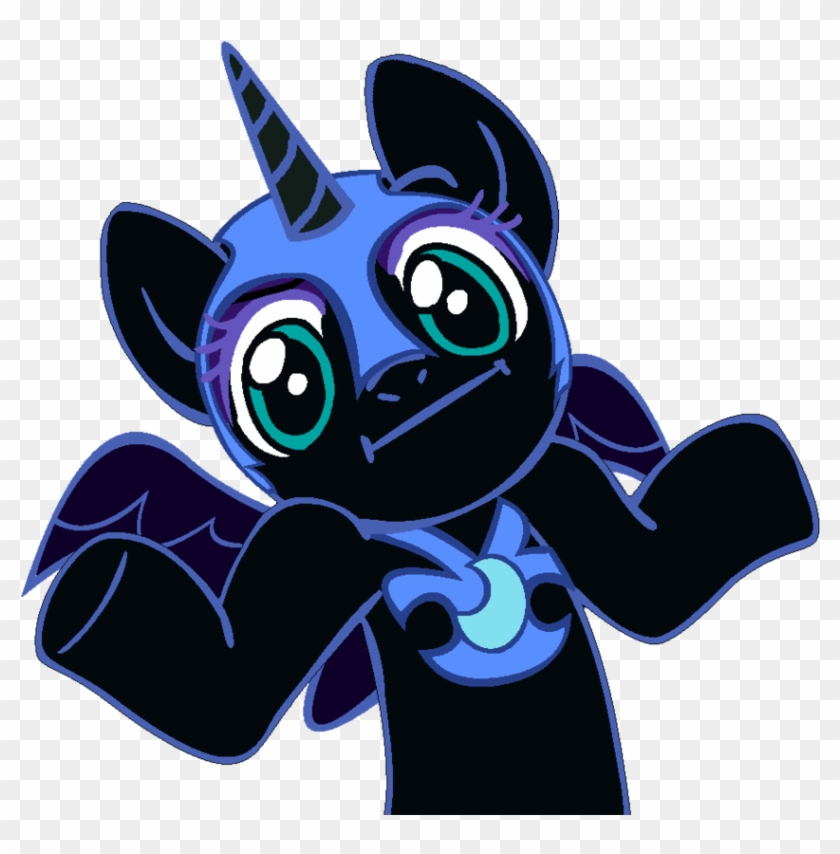 Shrugpony Nightmare Moon By Moongazeponies - Pony Shrug #694011