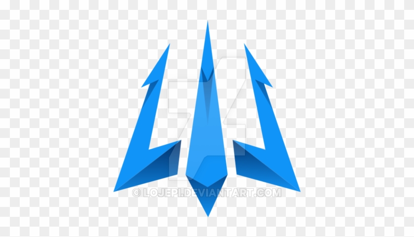 Blue Esports Trident By Lojepi - Poseidon's Trident Logo #694215