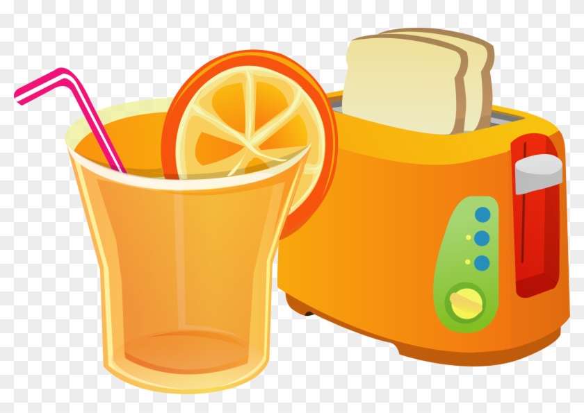 Orange Juice Drink - Café E Suco Png #694230