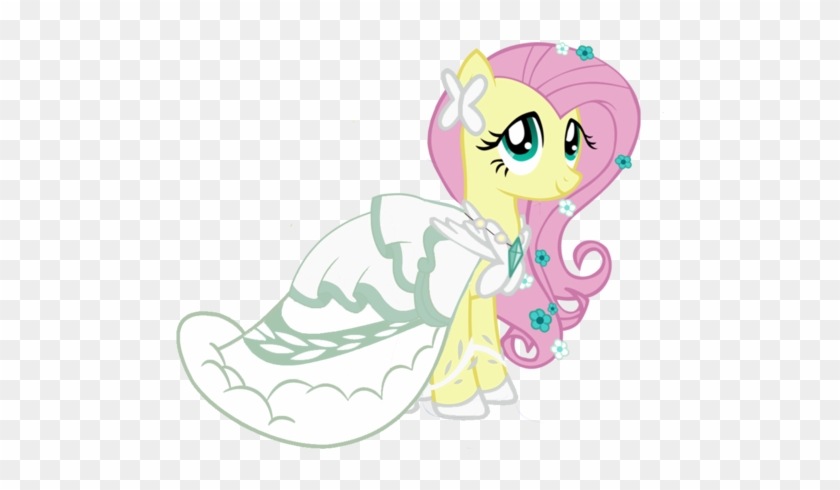 My Little Pony Friendship Is Magic Princess Fluttershy - Mlp Fluttershy Wedding Dress #694321