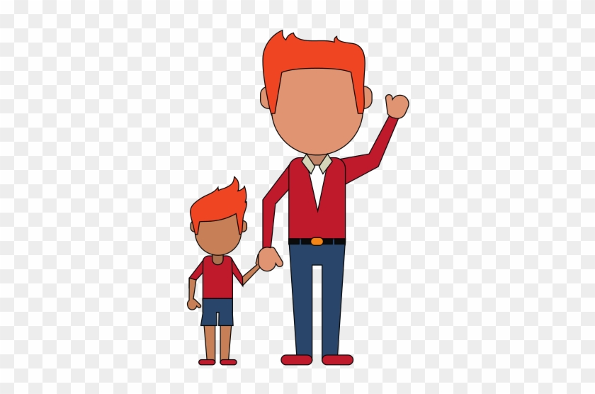 Father And Son Illustration - Father #694399