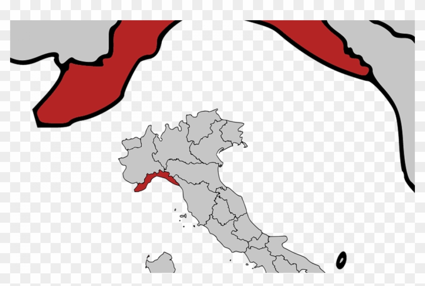Liguria Region Places Map - Map #694650