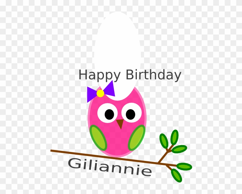 Birthday Owl Gili Clip Art - Today Happy 1 Birthday #694652