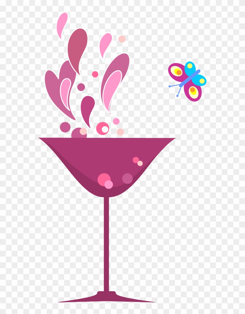 Cocktail Glass Clip Art - Clip Art #694762