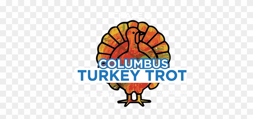 Our 2017 Turkey Trot Logo Art Was Created By A Student - Hand Held Fan W/ Turkey Quantity(125) #694909