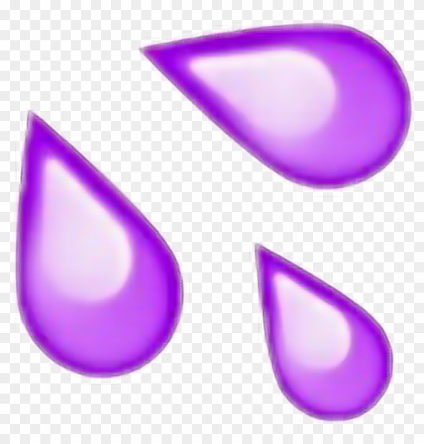 Purple Crybaby Crying Lagrimas Tumblr Emoji Photo - Purple Moon Emoji Png #694985