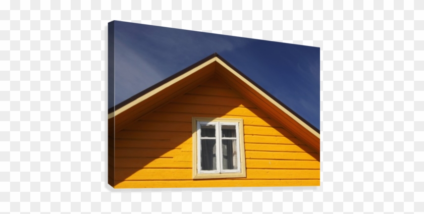 Yellow Timber House - Posterazzi Yellow Timber House Trakai Village Lithuania #695215