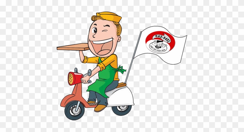 We Deliver - Cartoon Pizza Delivery Boy - Free Transparent PNG Clipart  Images Download