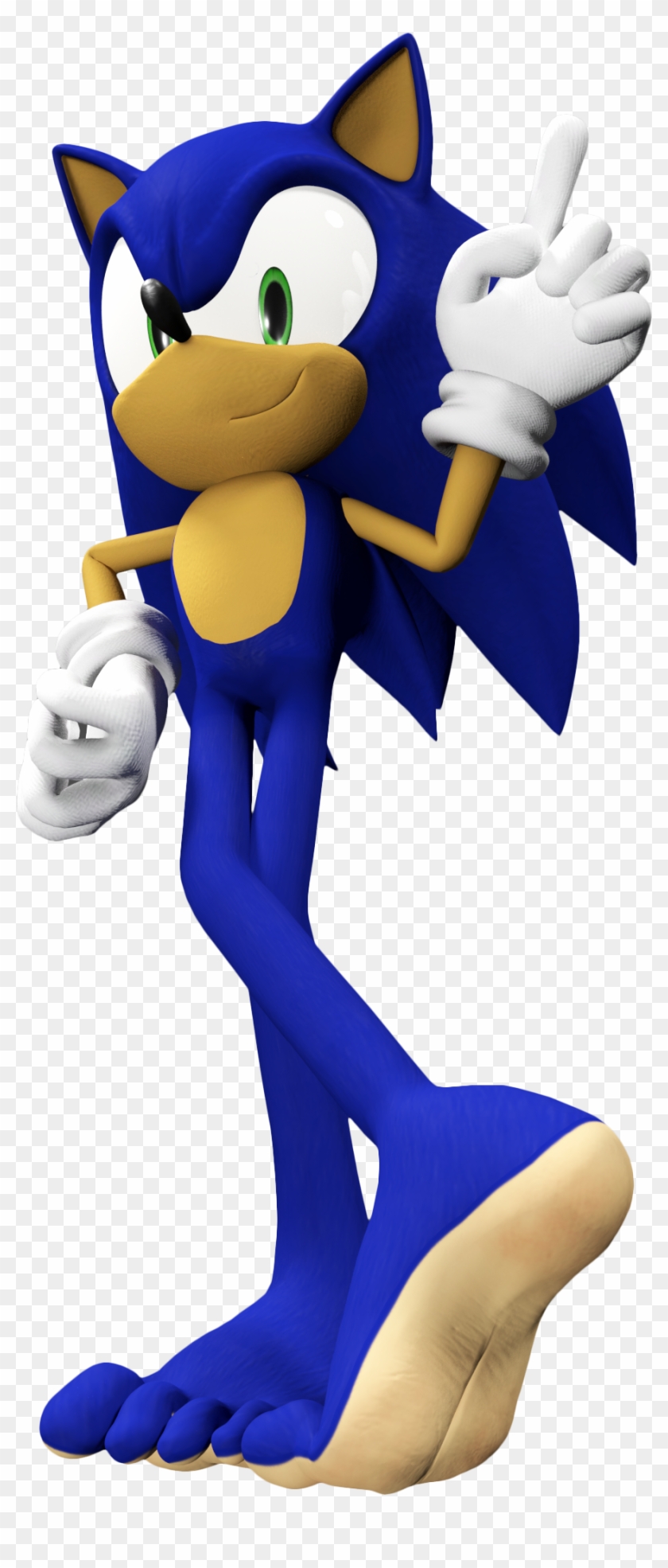 Sonic The Hedgehog Without Shoes #695256