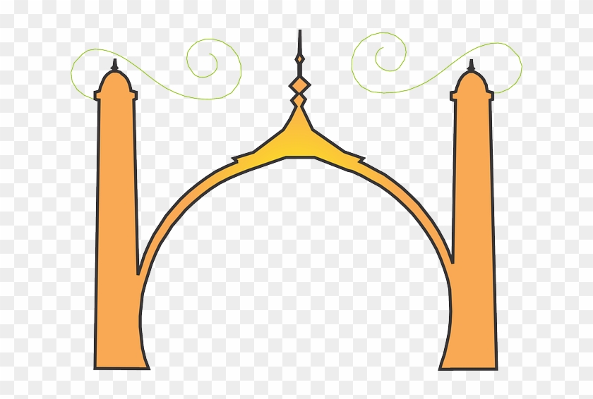 Architecture Mosque, Islamic, Arabic, Building, Architecture - Vector Kubah Masjid Png #695340