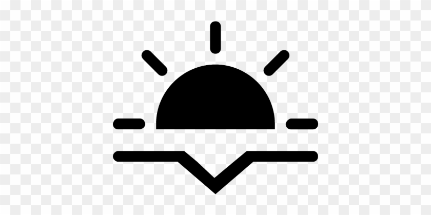Sunset Fill Interface Symbol Vector - Sunset Symbol #695454