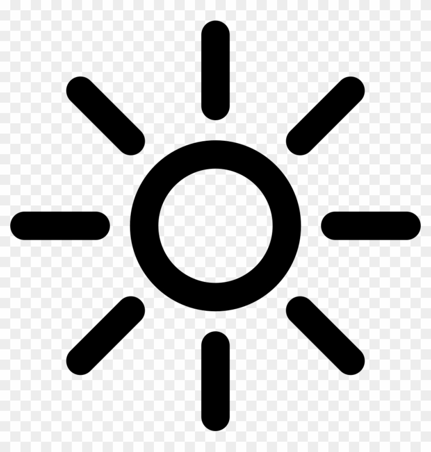 Shining Sun Comments - Sun Line Icon #695490