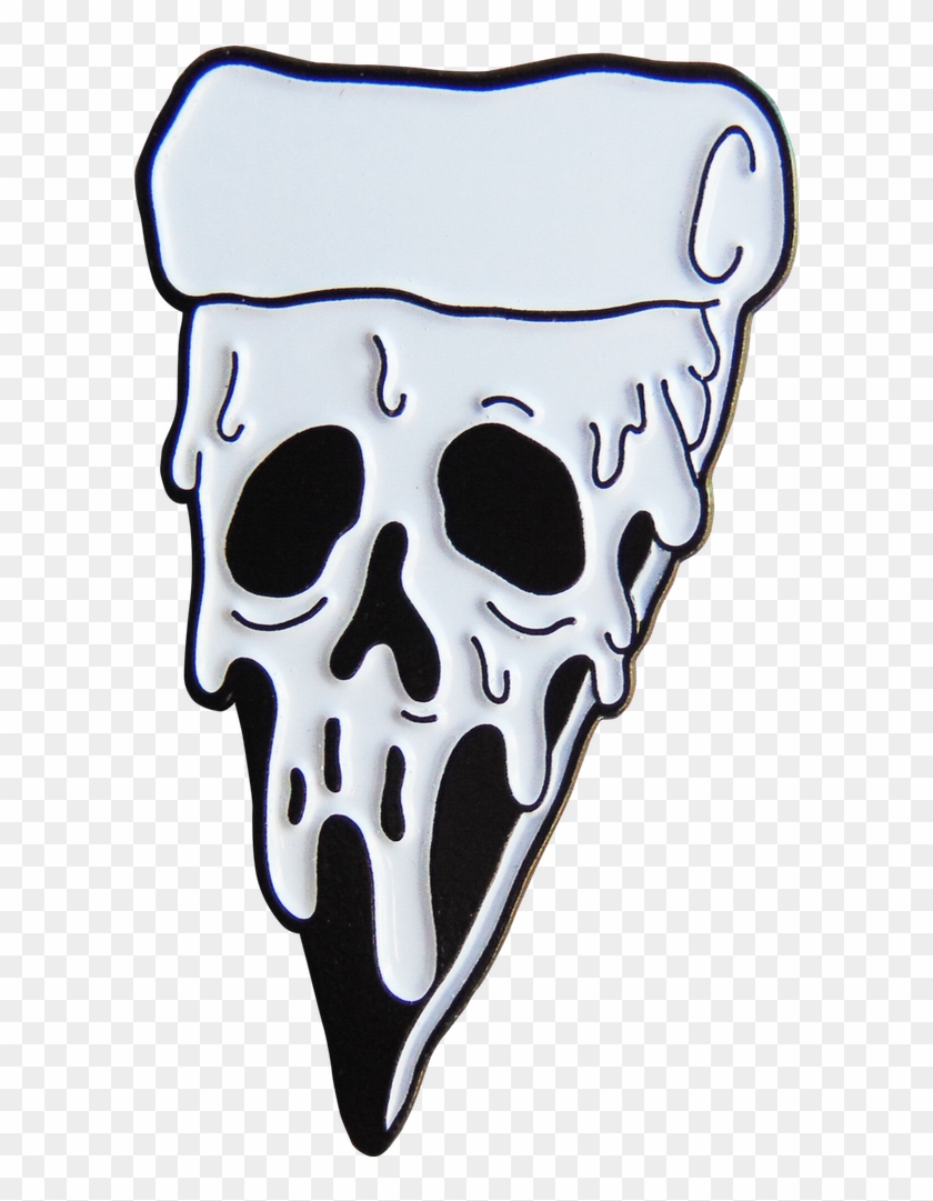 Poisoned Pizza Pin - Spooky Pizza Clip Art #695530