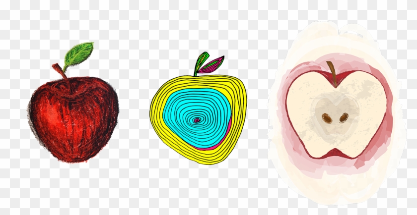 Apple Illustrations Created For Fundimentals Of Graphic - Apple #695537