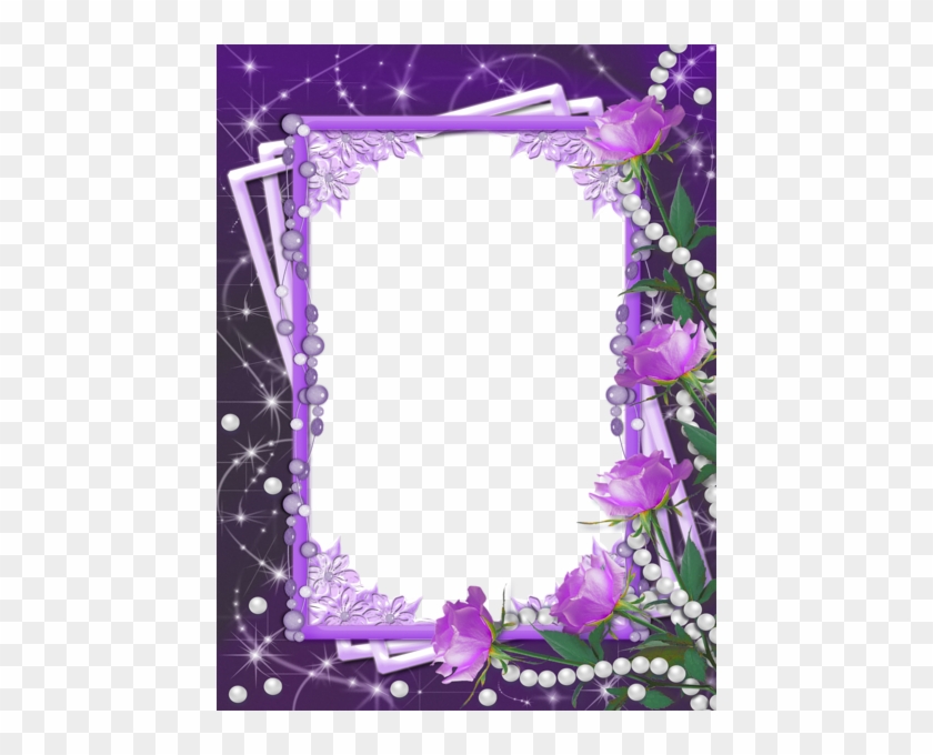 Purple Flower Borders And Frames - God Spoken Word Ministries #695586