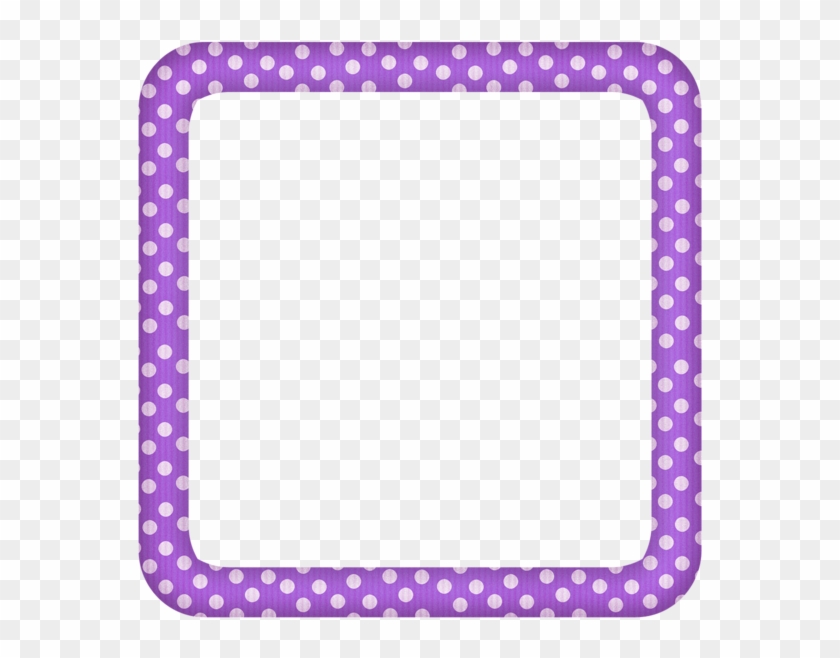 Purple Heart Frames - Purple Dots Frame #695598