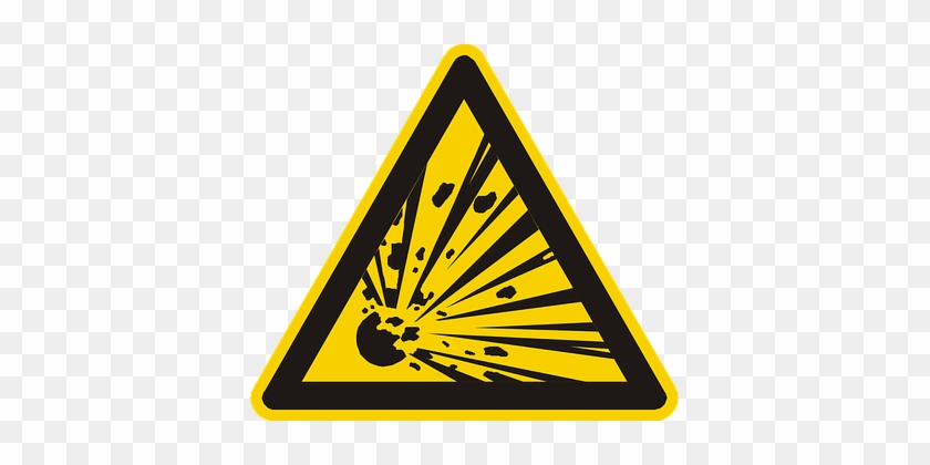 Explosive Explosion Bomb Sign Symbol Icon - Explosion Danger Png #695758