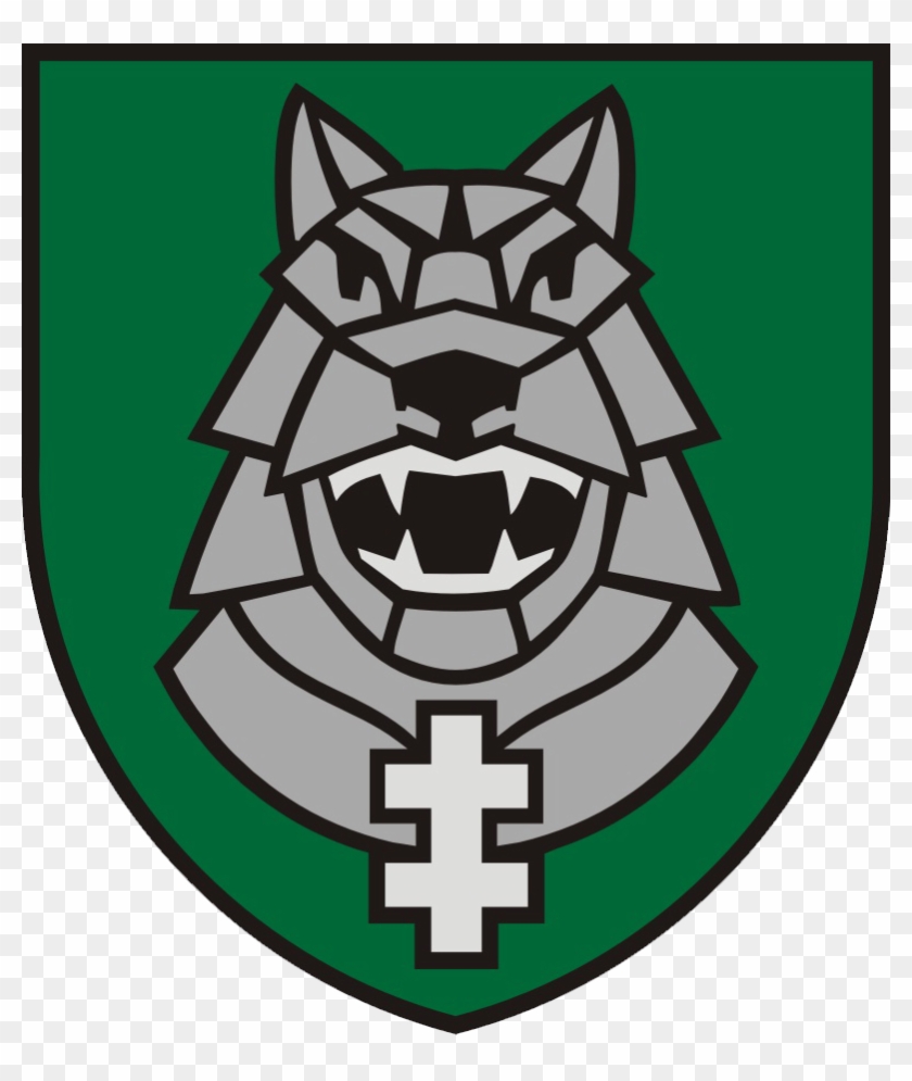 File Insignia Of The Mechanised Infantry Brigade Iron - Iron Wolf Lithuania Flag #696029