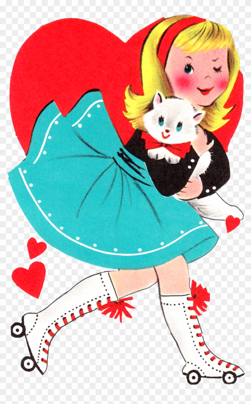 Retro Valentine Printble - Roller Derby Valentine Cards #696076