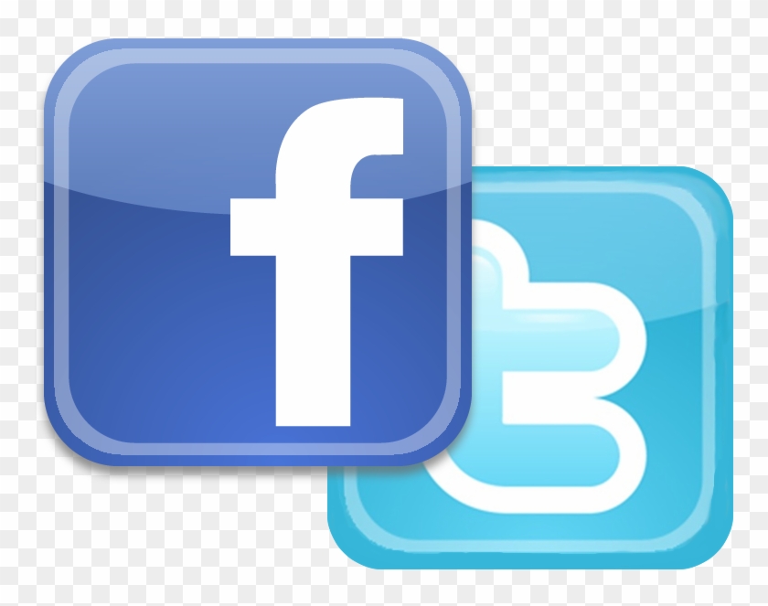 Like Us On Facebook Or Follow Us On Twitter - Twitter And Facebook Logo Png #696095