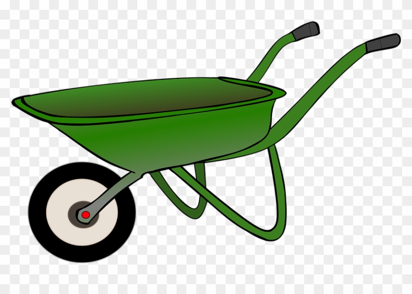 Lawn Mower Clipart 19, - Wheelbarrow Clip Art #696125
