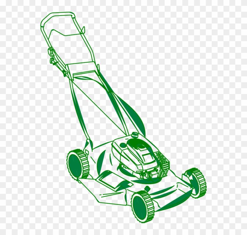 Lawn Mower Clipart - Lawn Mower Vector #696141