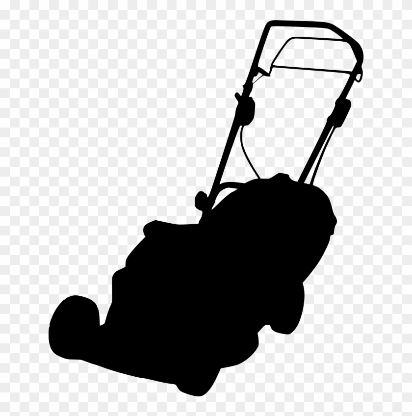 Related Lawn Mower Clipart Png - Lawn Mower Silhouette Vector #696152